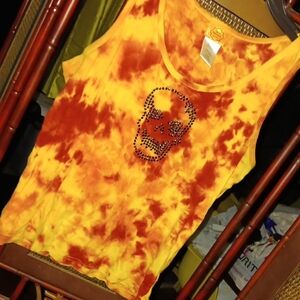 Tie-Dye Skull 💀 Tank Top